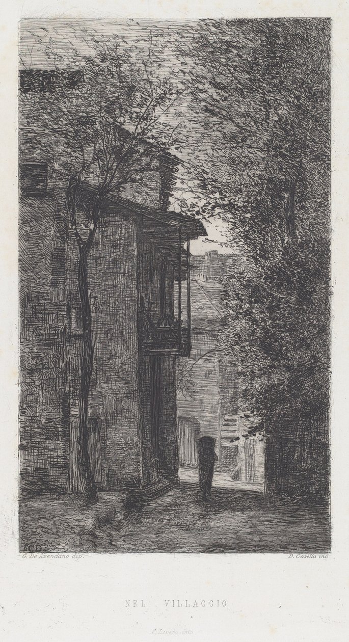 Na Vila [Na Vila] de Domenico Casella, after Serafin de Avendano