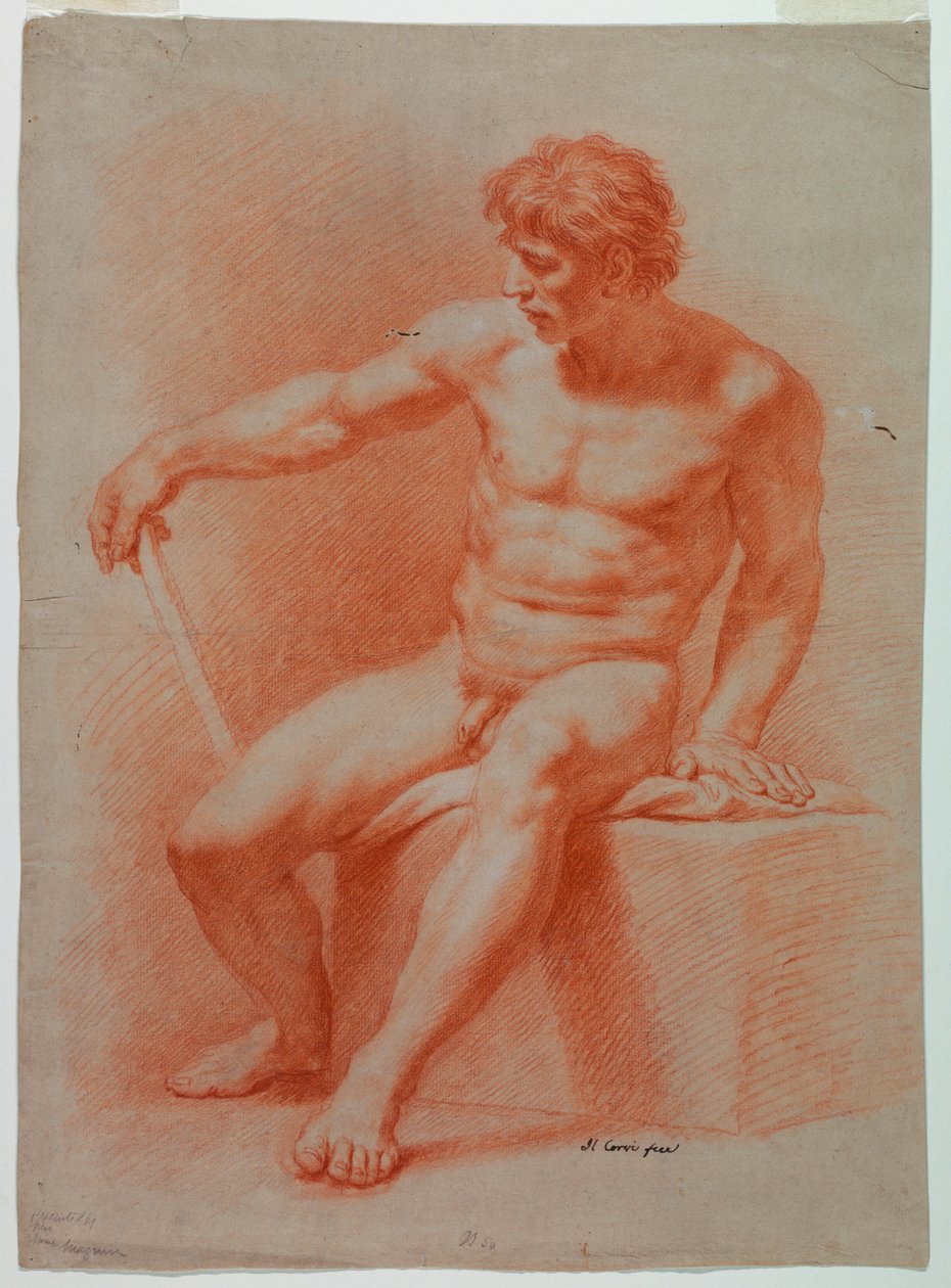 Desenho, Nu de Domenico Corvi