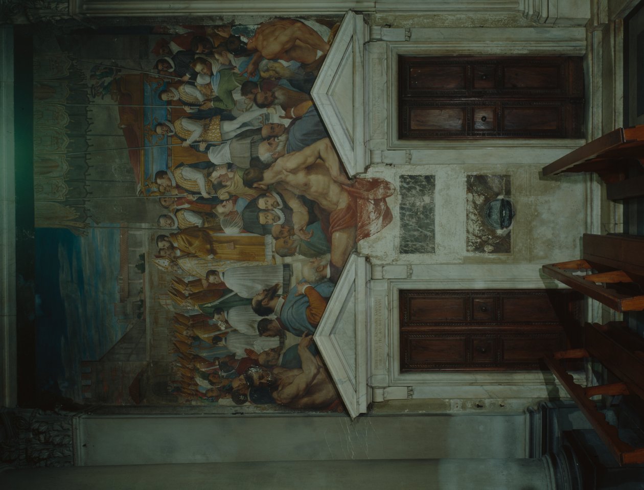Procissão do corpo de Santo Antonino, 1589 (freso) de Domenico Cresti