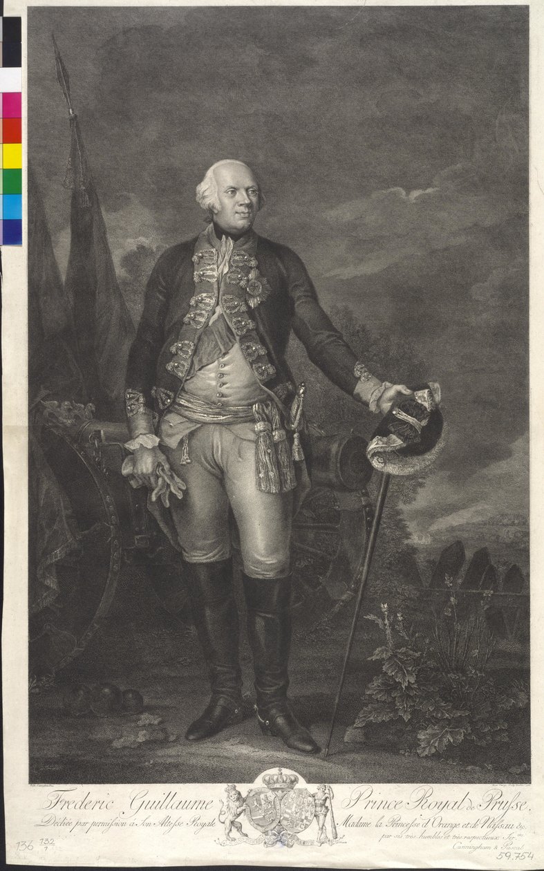 Rei da Prússia Frederico Guilherme II de Domenico Cunego