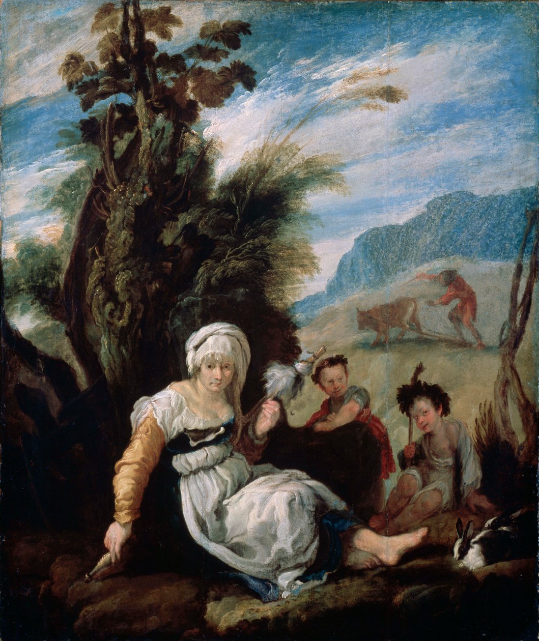 Adão e Eva, 1588 de Domenico Fetti or Feti