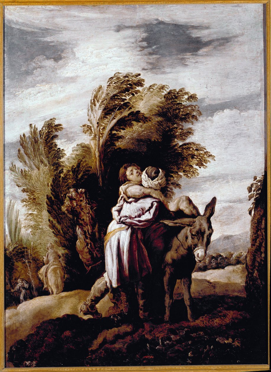 Parábola do Bom Samaritano (óleo sobre tela de Domenico Fetti or Feti