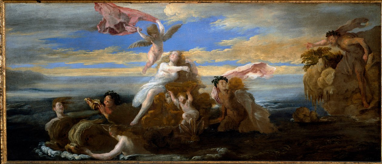 O Amor de Galatee e Polypheme (Pintura de Domenico Fetti or Feti