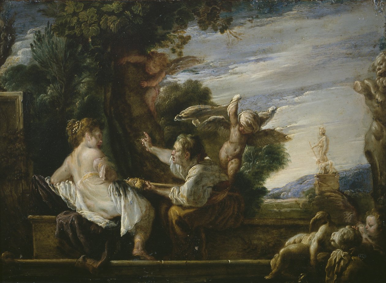 Vertumnus e Pomona, c.1621-23 de Domenico Fetti or Feti
