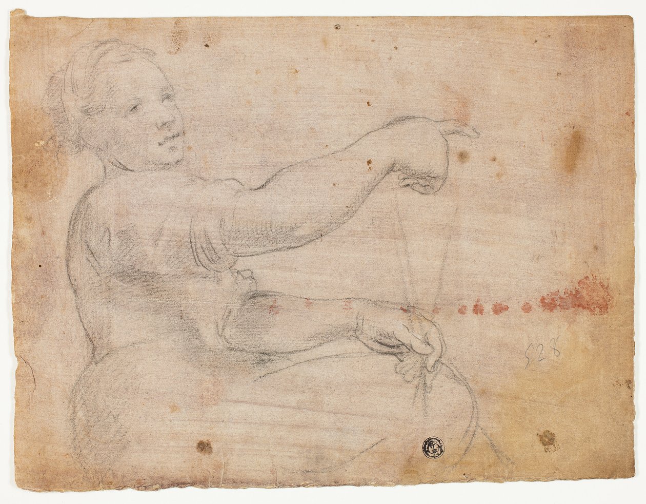 Garota Sentada de Domenico Fiasella