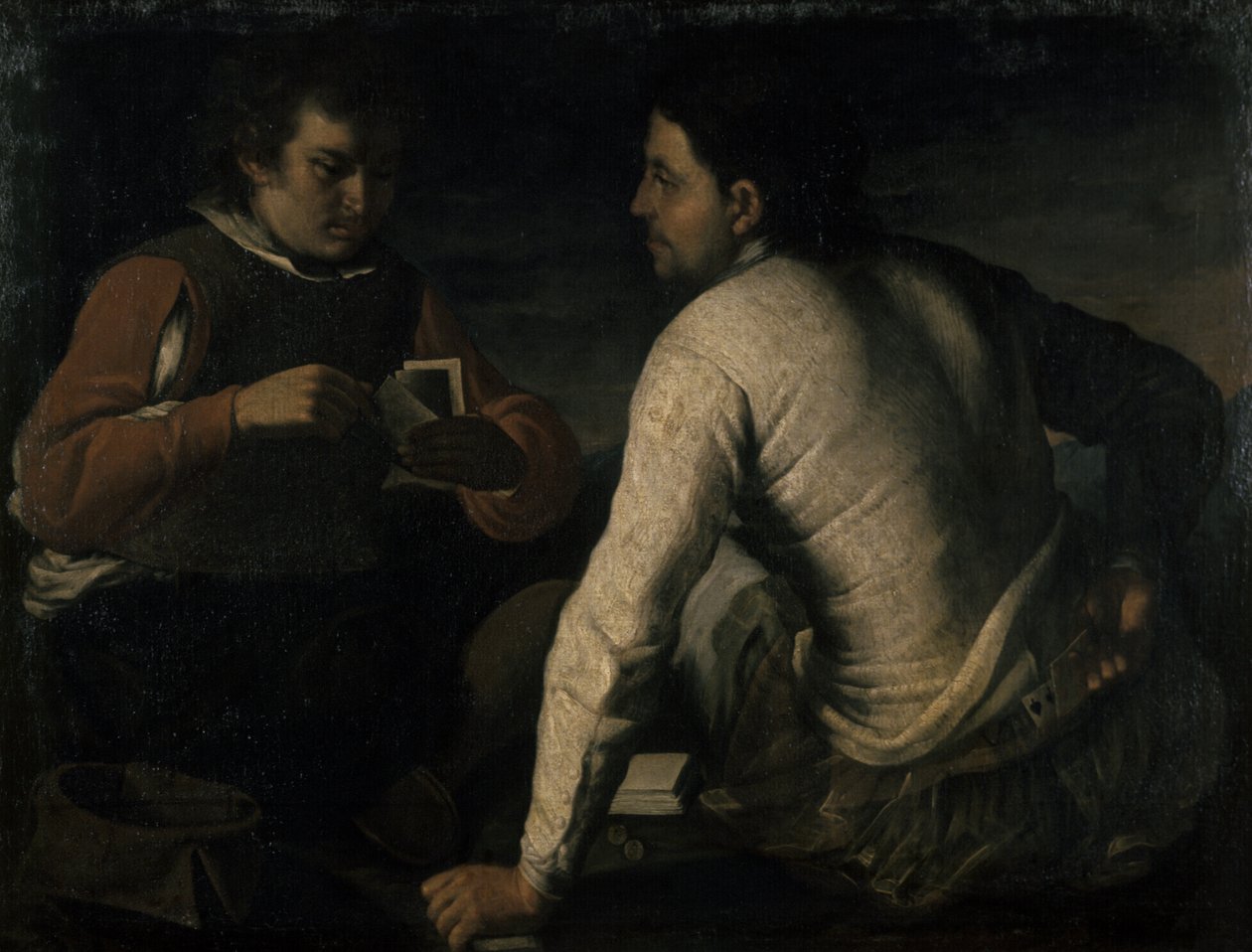Os jogadores, antes de 1665 de Domenico Gargiulo