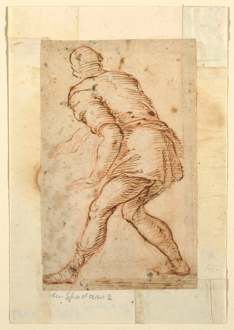 Estudo Figural de um Homem de Domenico Gargiulo, called Micco Spadaro