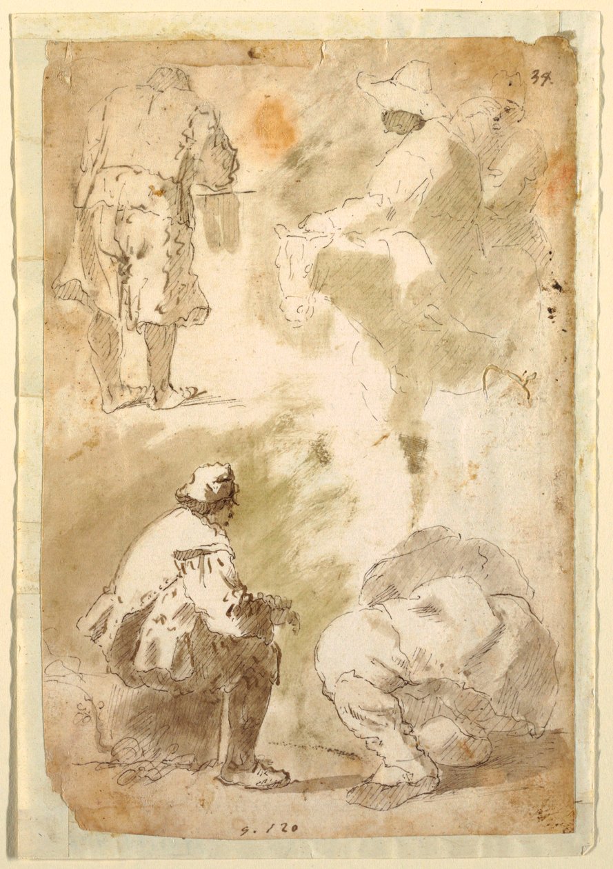 Cinco Homens de Domenico Gargiulo, called Micco Spadaro