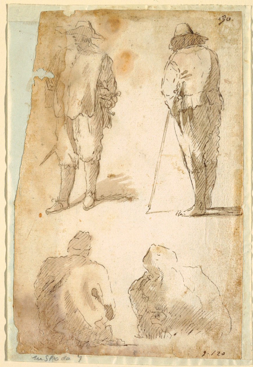 Quatro Homens de Domenico Gargiulo, called Micco Spadaro
