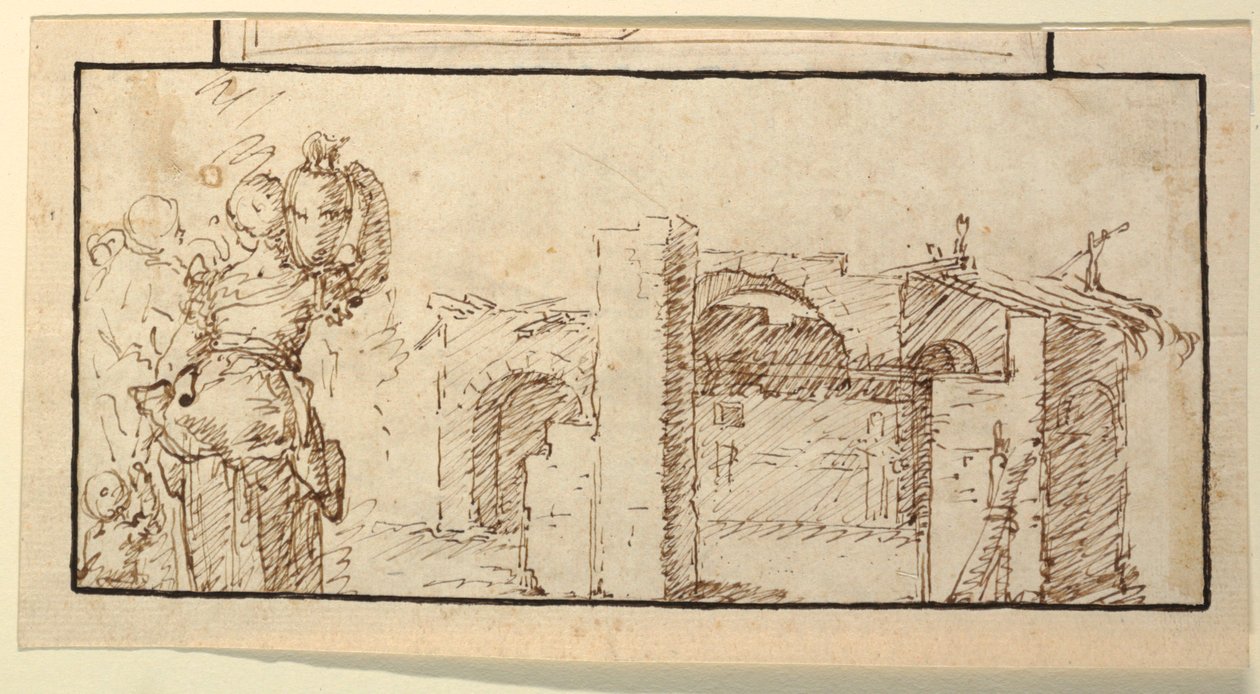 Mulher com água de Domenico Gargiulo, called Micco Spadaro