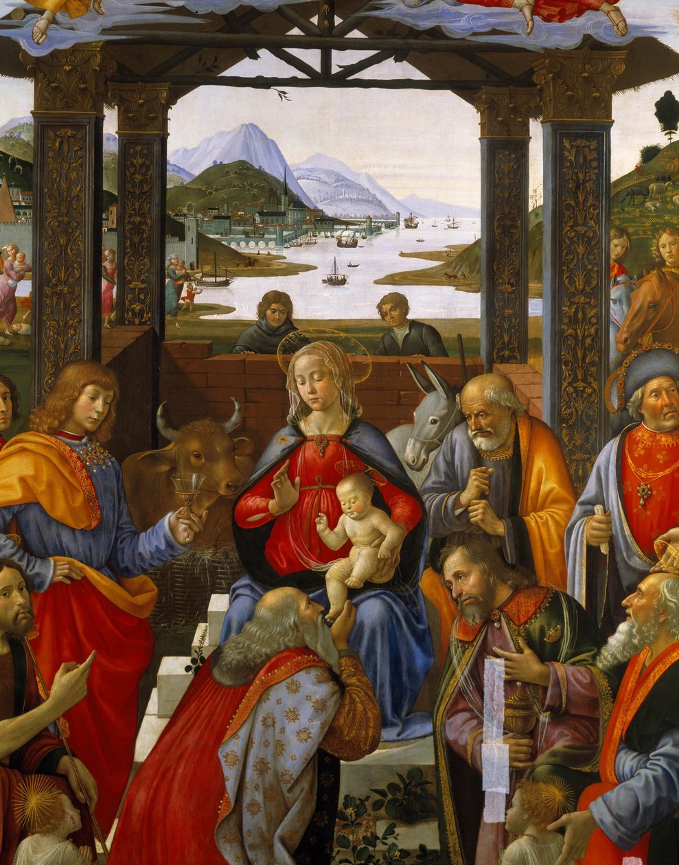 Adoração dos Magos de Domenico Ghirlandaio