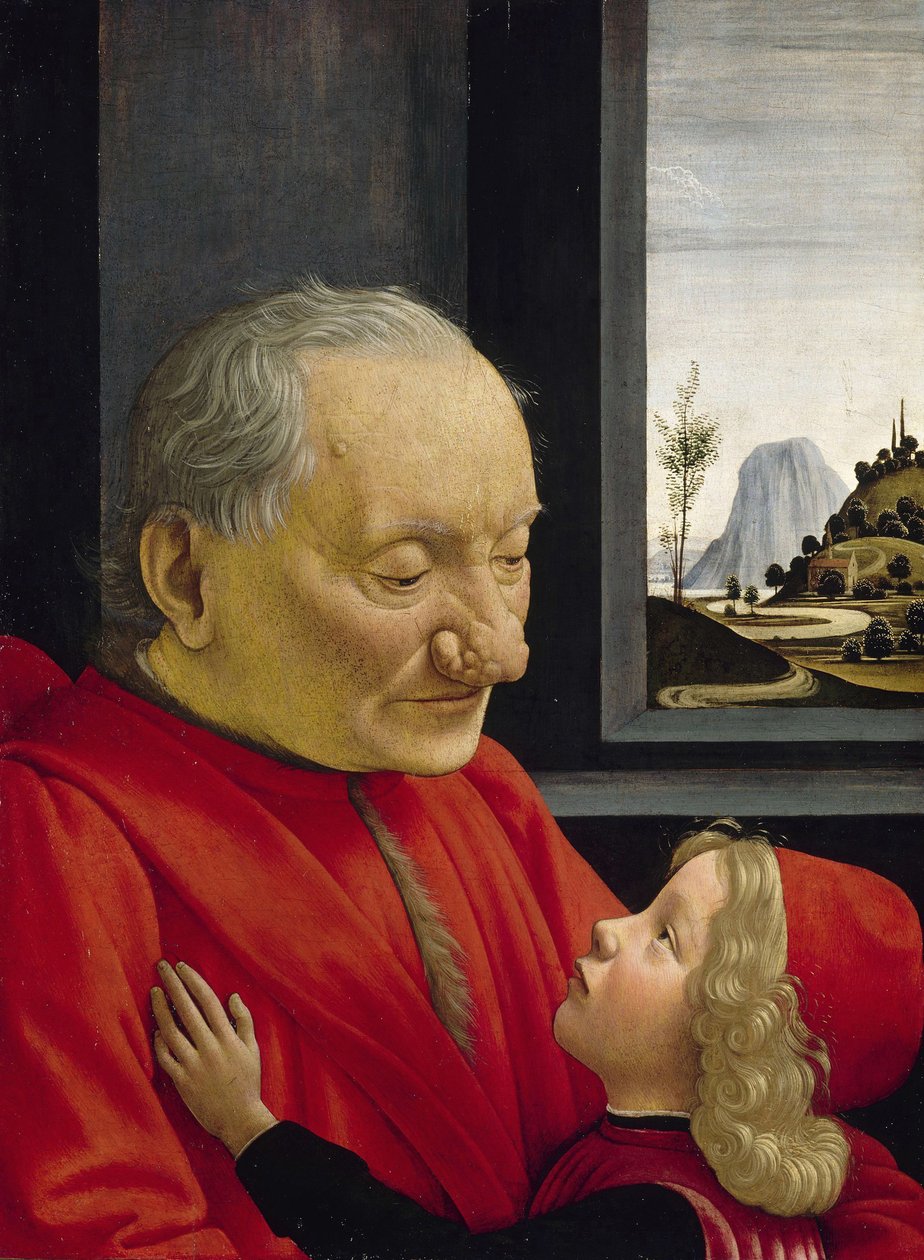 Um velho e seu neto, 1488 de Domenico Ghirlandaio