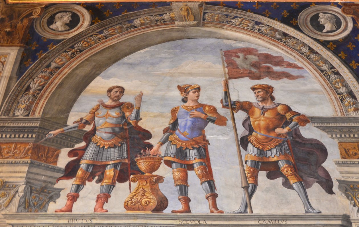 Decoração da Sala dei Gigli, 1482-1484 de Domenico Ghirlandaio