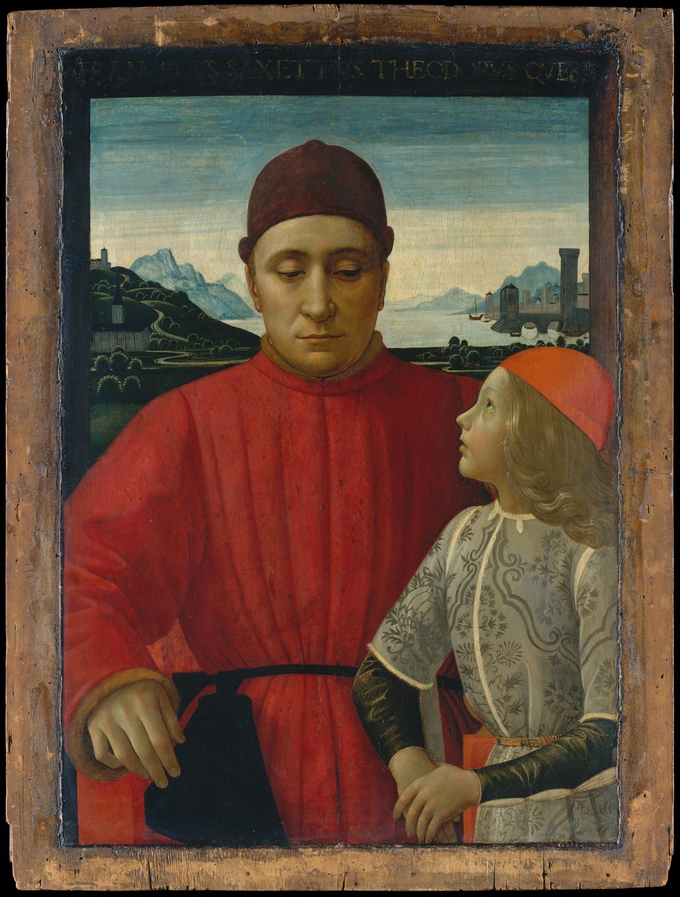 Francesco Sassetti 1421-1490 e Seu Filho Teodoro, ca. 1488 de Domenico Ghirlandaio