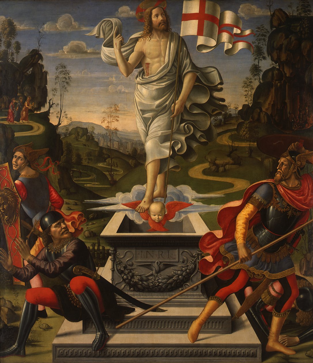 Alemão: Die Auferstehung Christi Ressurreição de Cristo de Domenico Ghirlandaio