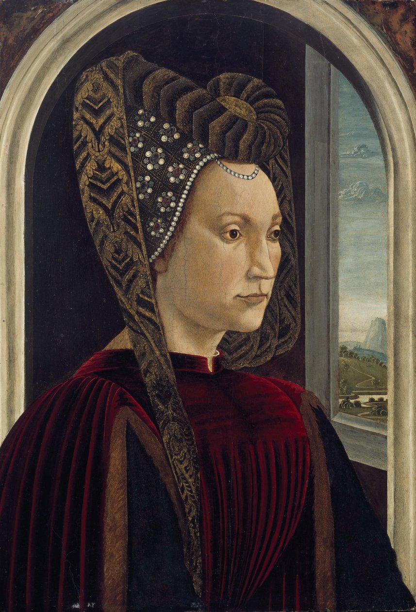 Italiano: Presumível retrato de Clarice Orsini, esposa de Lourenço, o Magnífico Presumível retrato de Clarisa Orsini (1453-1488), esposa de Lourenço, o Magnífico de Domenico Ghirlandaio