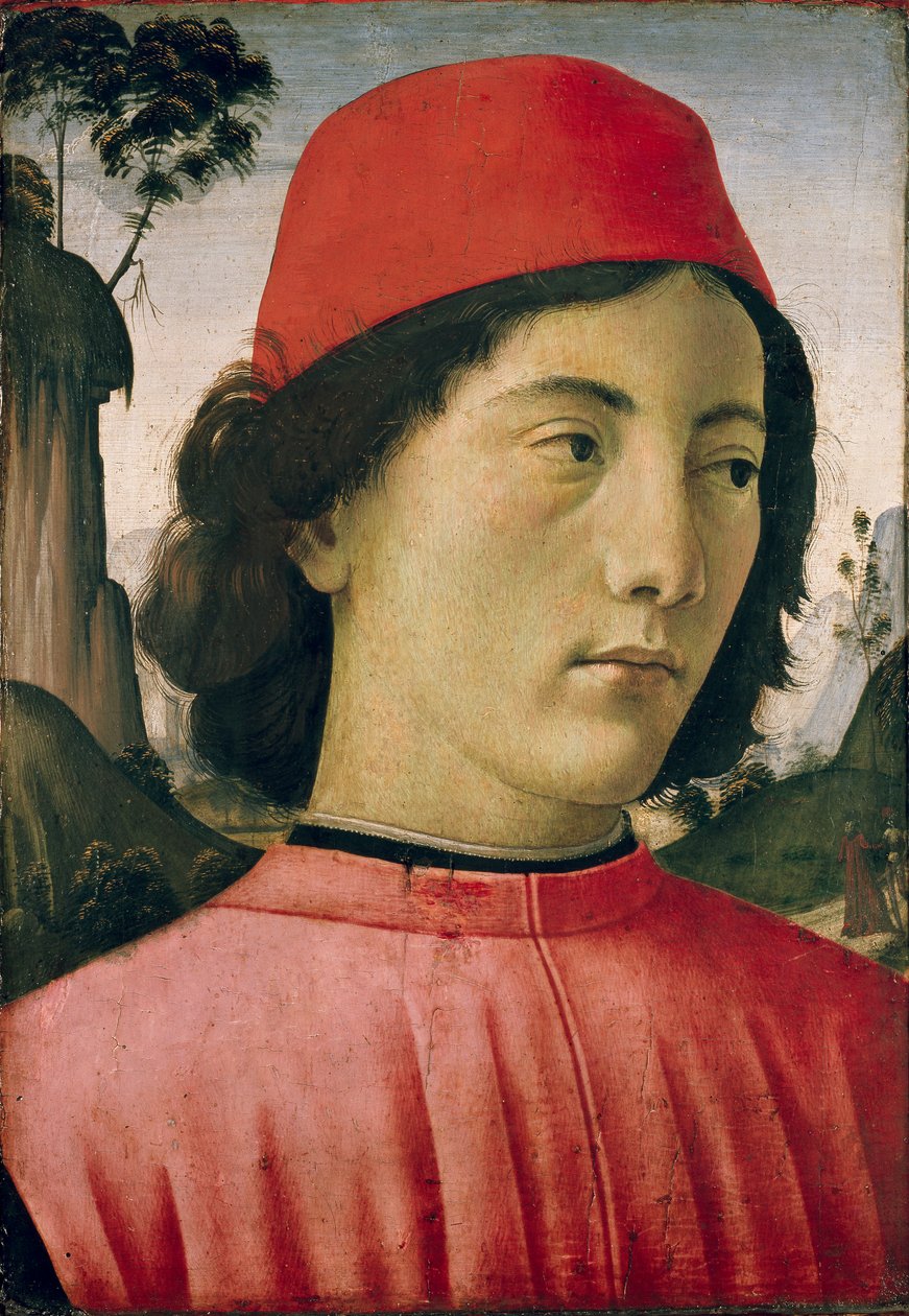 Retrato de um jovem, c1477-1478 de Domenico Ghirlandaio