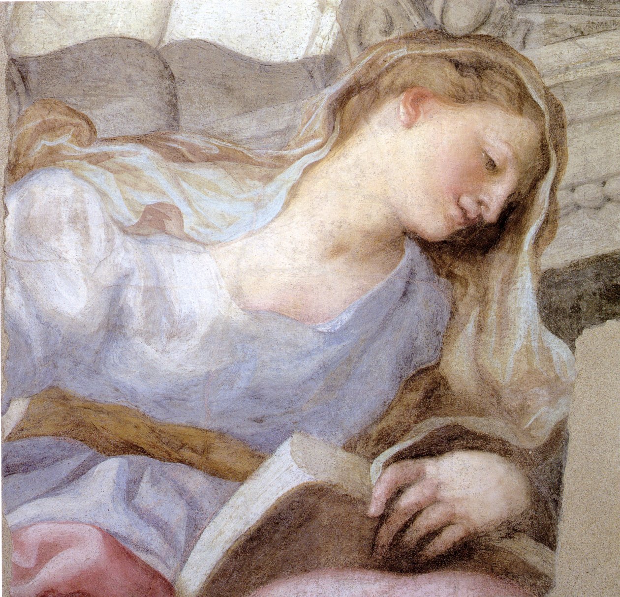 Personificação da Virtude (fresco) de Domenico I Piola