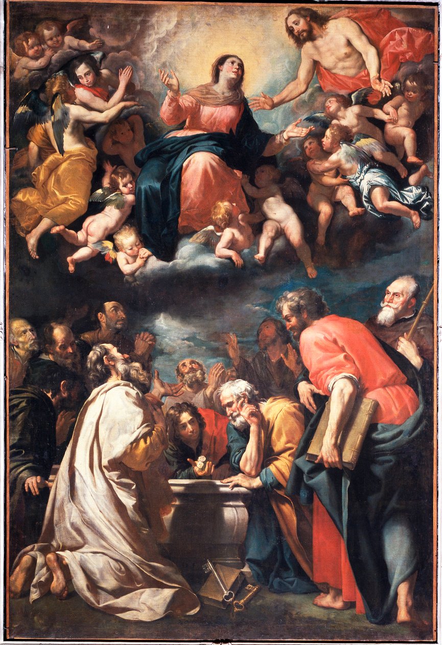 A Assunção (óleo sobre tela de Domenico Il Sarzana Fiasella