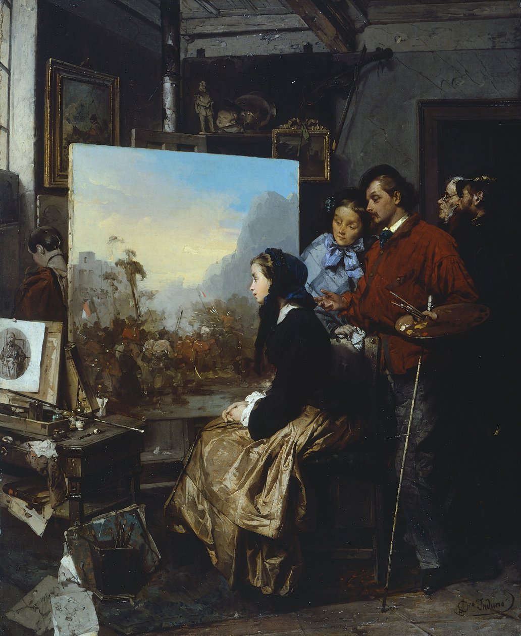 Um pensamento para Garibaldi de Domenico Induno