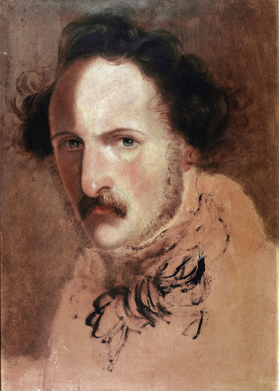 Retrato de Gaetano Donizetti, compositor italiano (óleo sobre tela de Domenico Induno