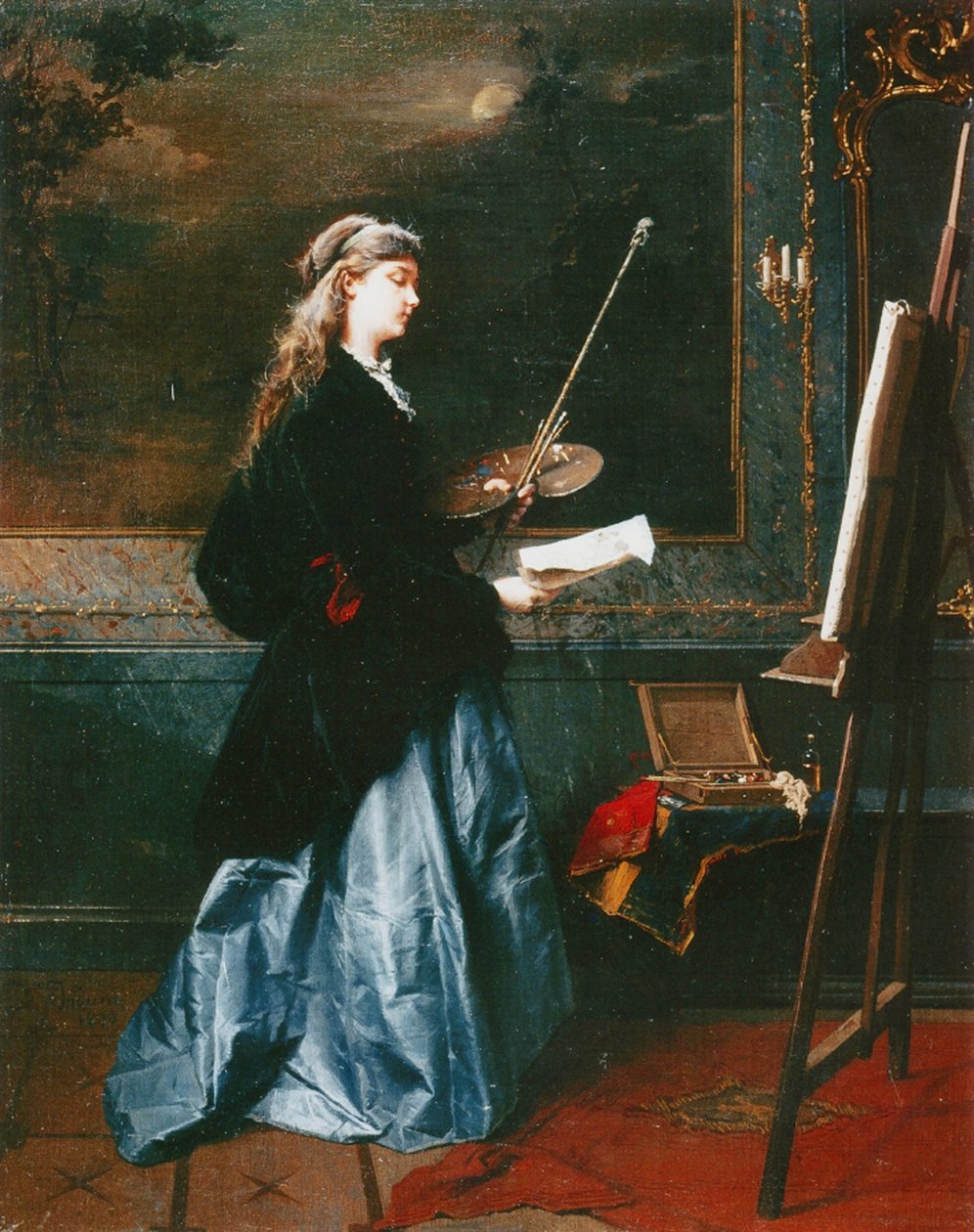 O pintor, 1864 de Domenico Induno