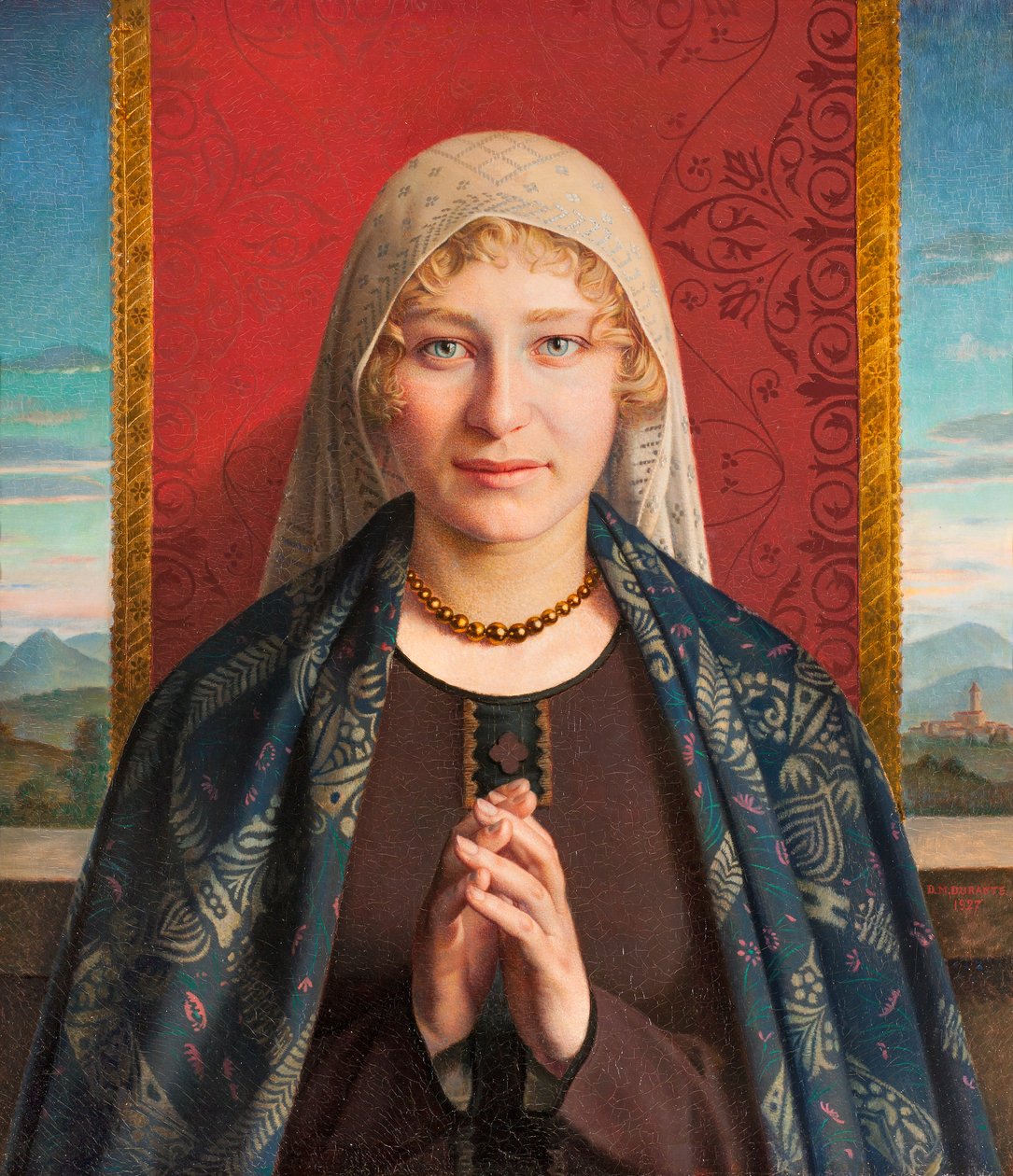 Oração do Angelus (óleo sobre tela) de Domenico Maria Durante