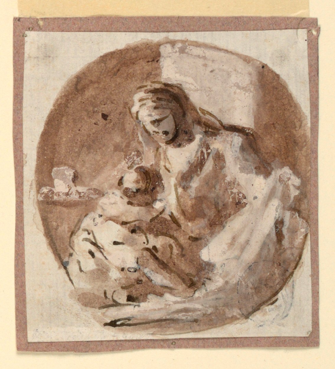 Madonna e criança de Domenico Mondo