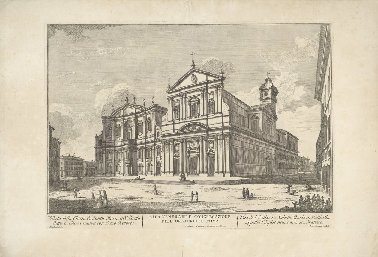 Chiesa Nuova te Roma
Vista da Igreja de S. Maria em Vallicella chamada Igreja Nova com o seu Oratório / Vue de l