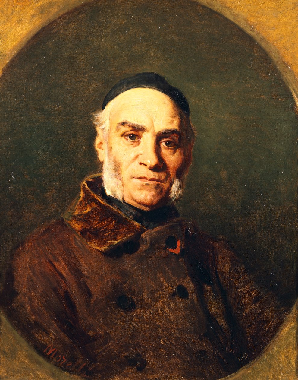 Retrato de Giacinto Gigante de Domenico Morelli