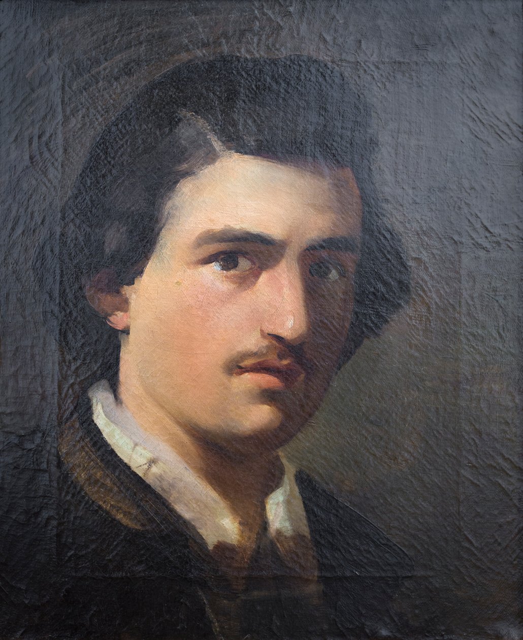 Auto-retrato a quase vinte de Domenico Morelli