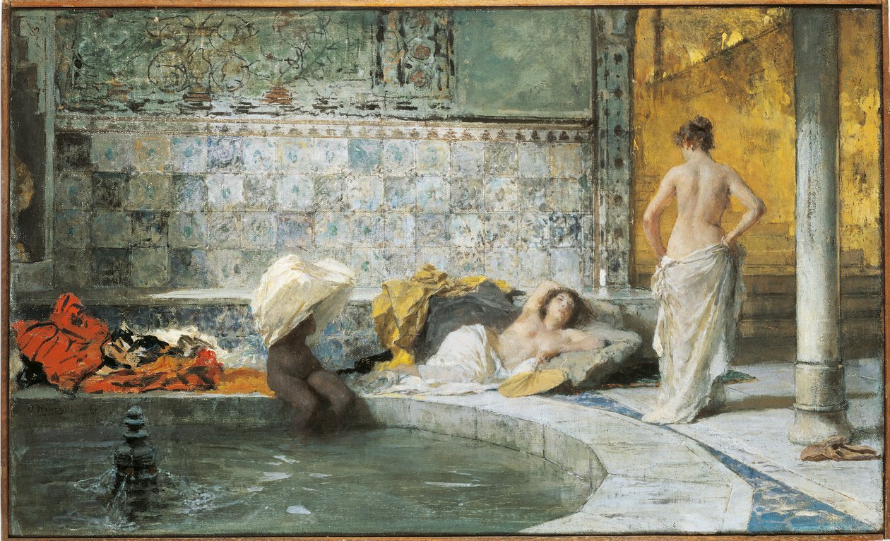 Banho Turco (óleo sobre tela) de Domenico Morelli