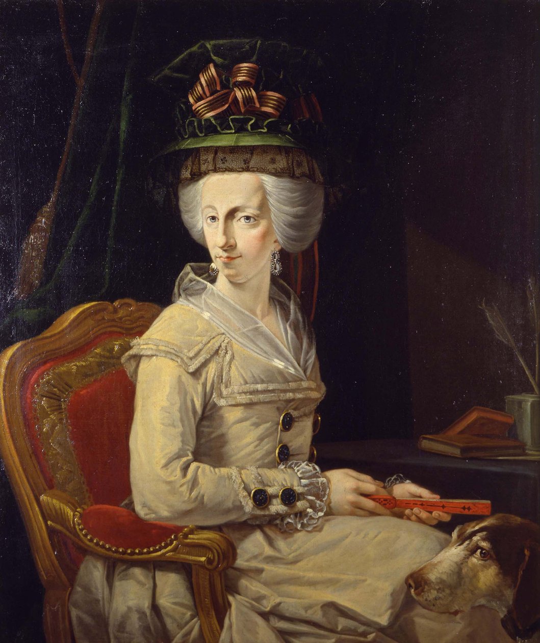 Retrato de Maria Amália da Áustria 1746-1804, Duquesa de Parma de Domenico Muzzi