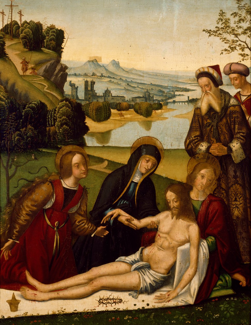 Lamentação sobre Cristo Morto, de Domenico Panetti (ca 1460- pré-1513) de Domenico Panetti