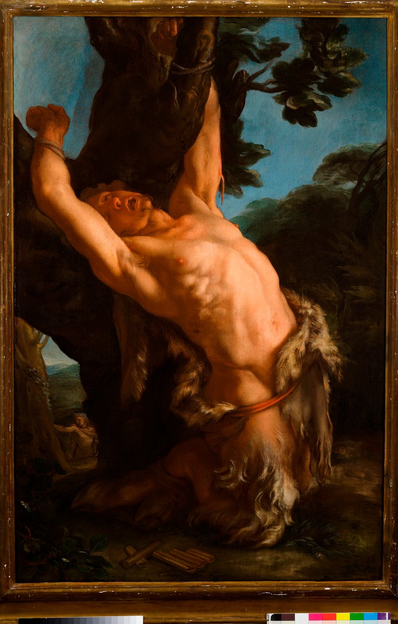 Casco de Marsia, Primeira metade do século XVIII (óleo sobre tela) de Domenico Parodi
