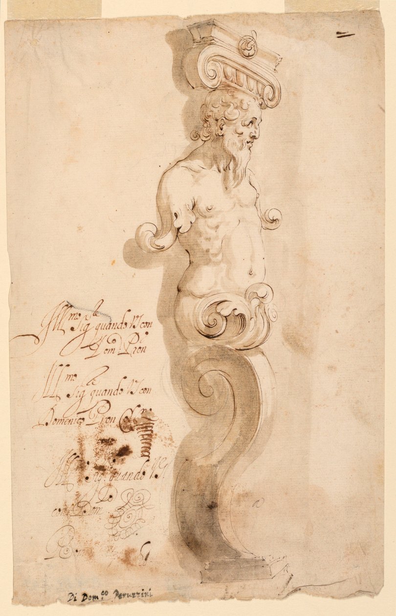Projeto para um Herm de Domenico Peruzzini