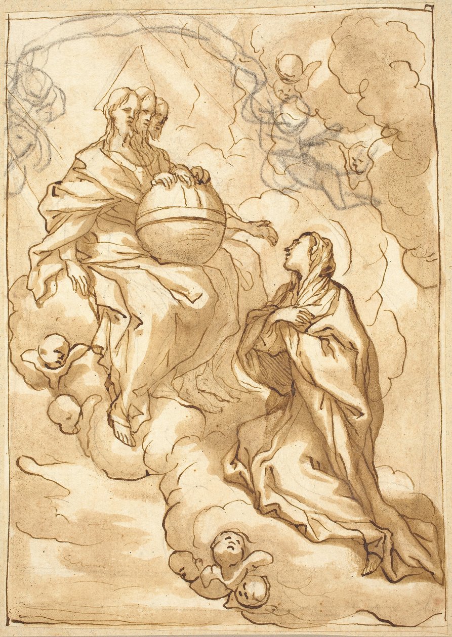 Visão da Trindade da Beata Maria Vittoria Fornari de Domenico Piola