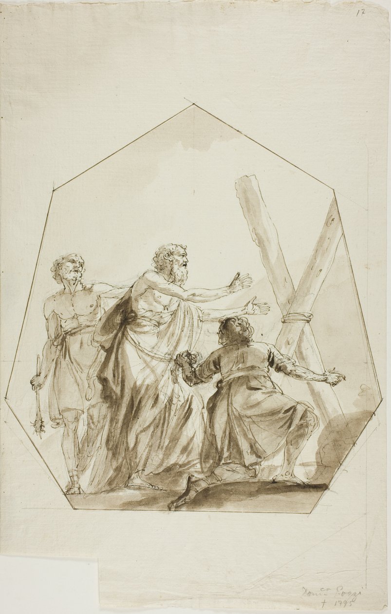 Crucificação de Santo André de Domenico Pozzi