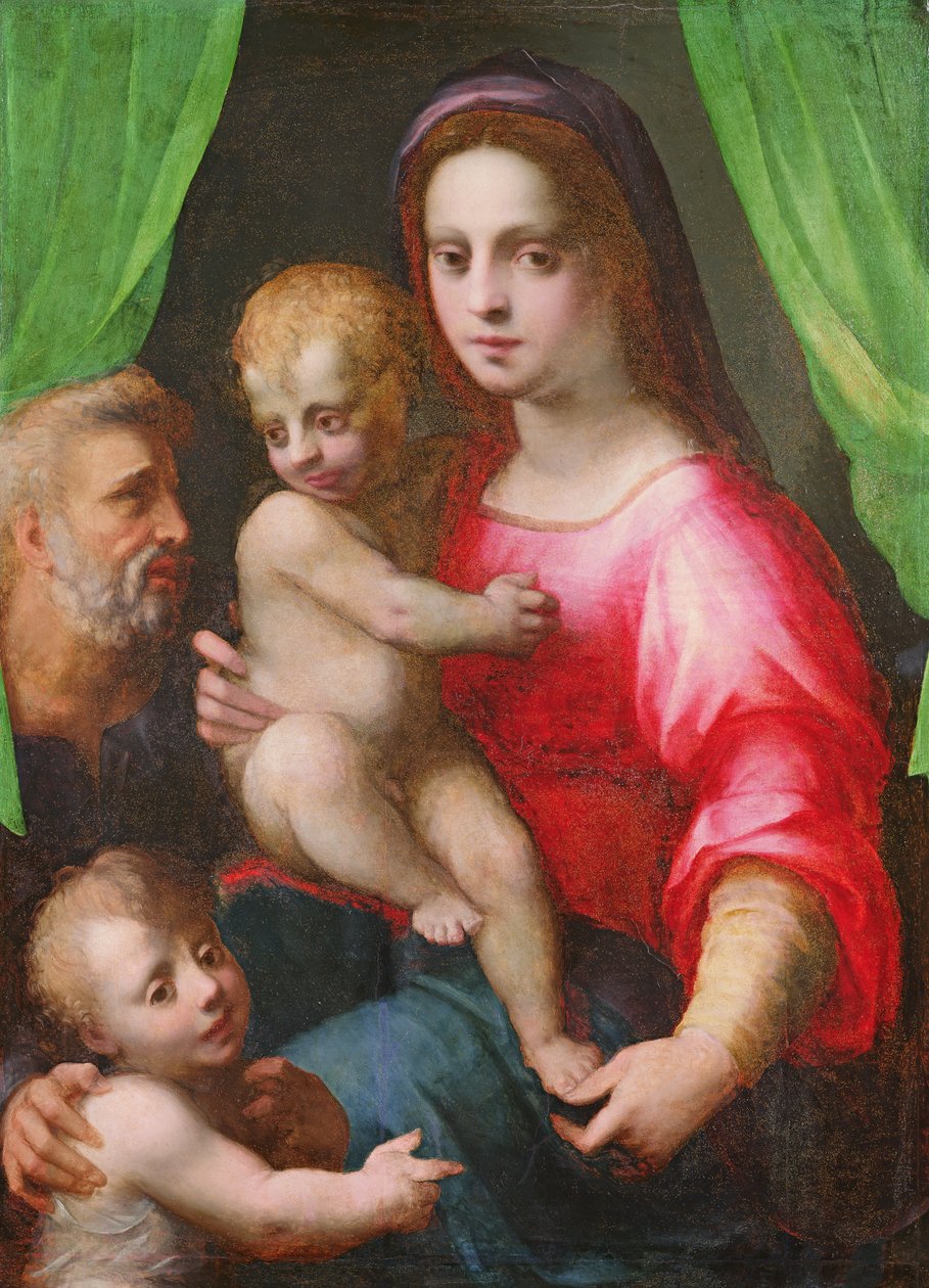 familia sagrada de Domenico Puligo