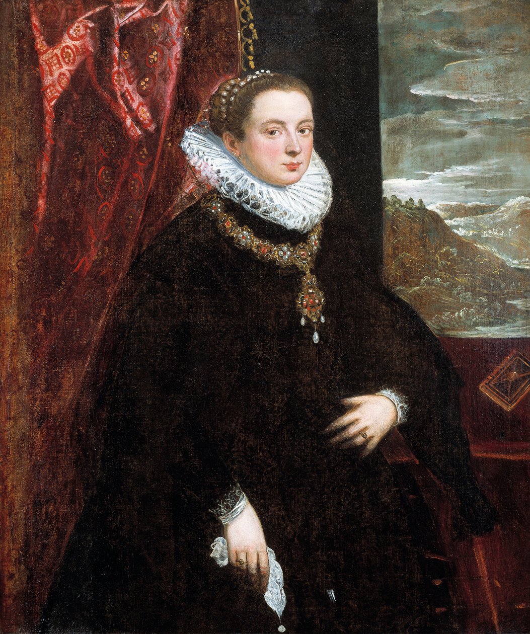 Senhora de preto, década de 1560 de Domenico Robusti Tintoretto