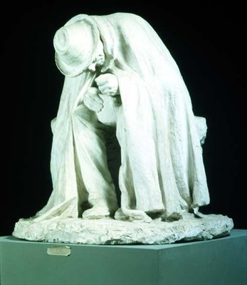 Old Man Eating Soup, escultura de Domenico Trentacoste (1859-1933) de Domenico Trentacosta