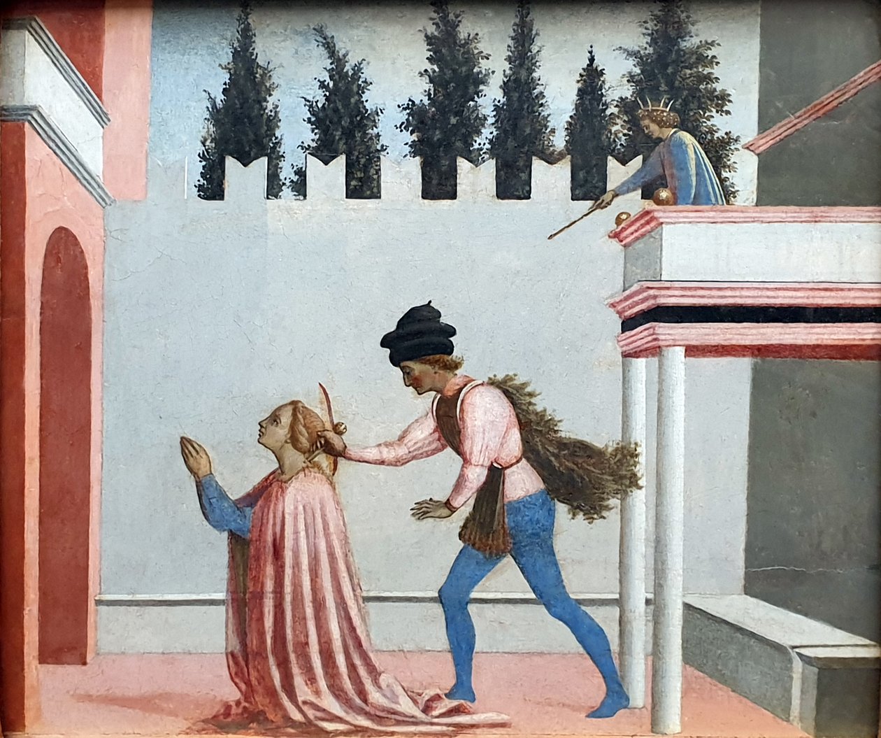 Alemão: Das Martyrium der Heiligen Lucia O martírio de Santa Luzia de Domenico Veneziano