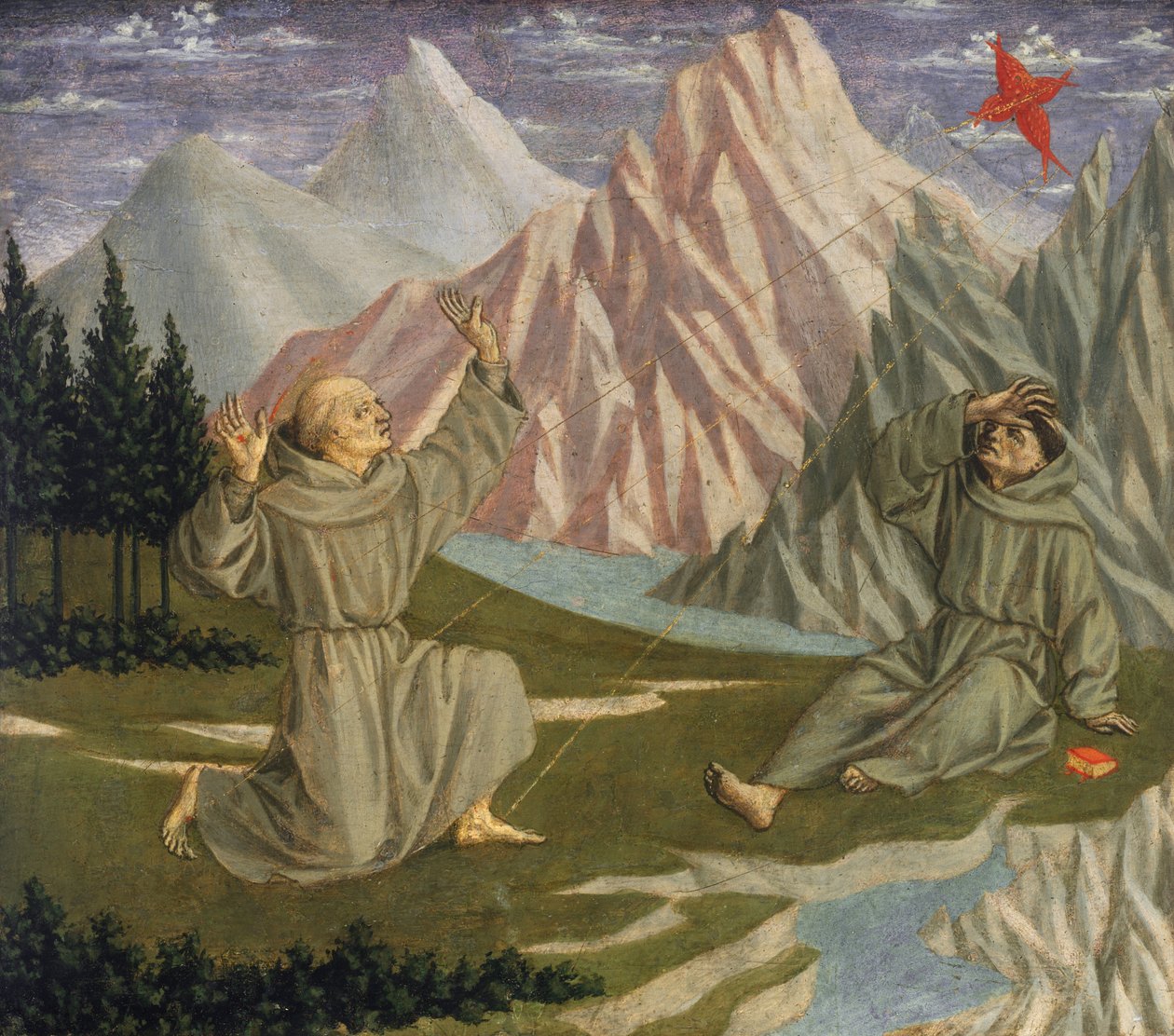 São Francisco Recebendo os Estigmas de Domenico Veneziano