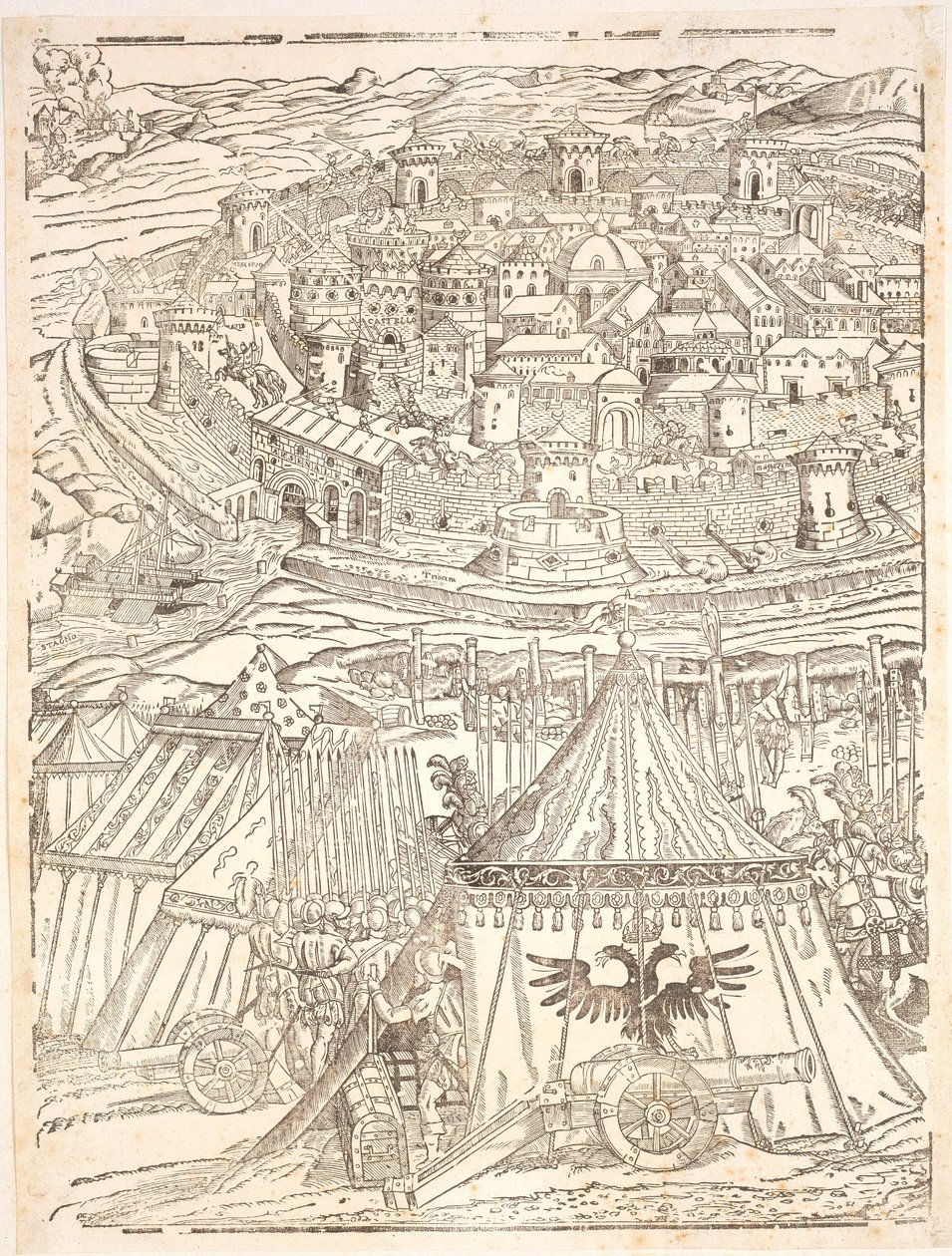 Captura de Goleta em Tunis por Carl V de Domenico dei Franceschi