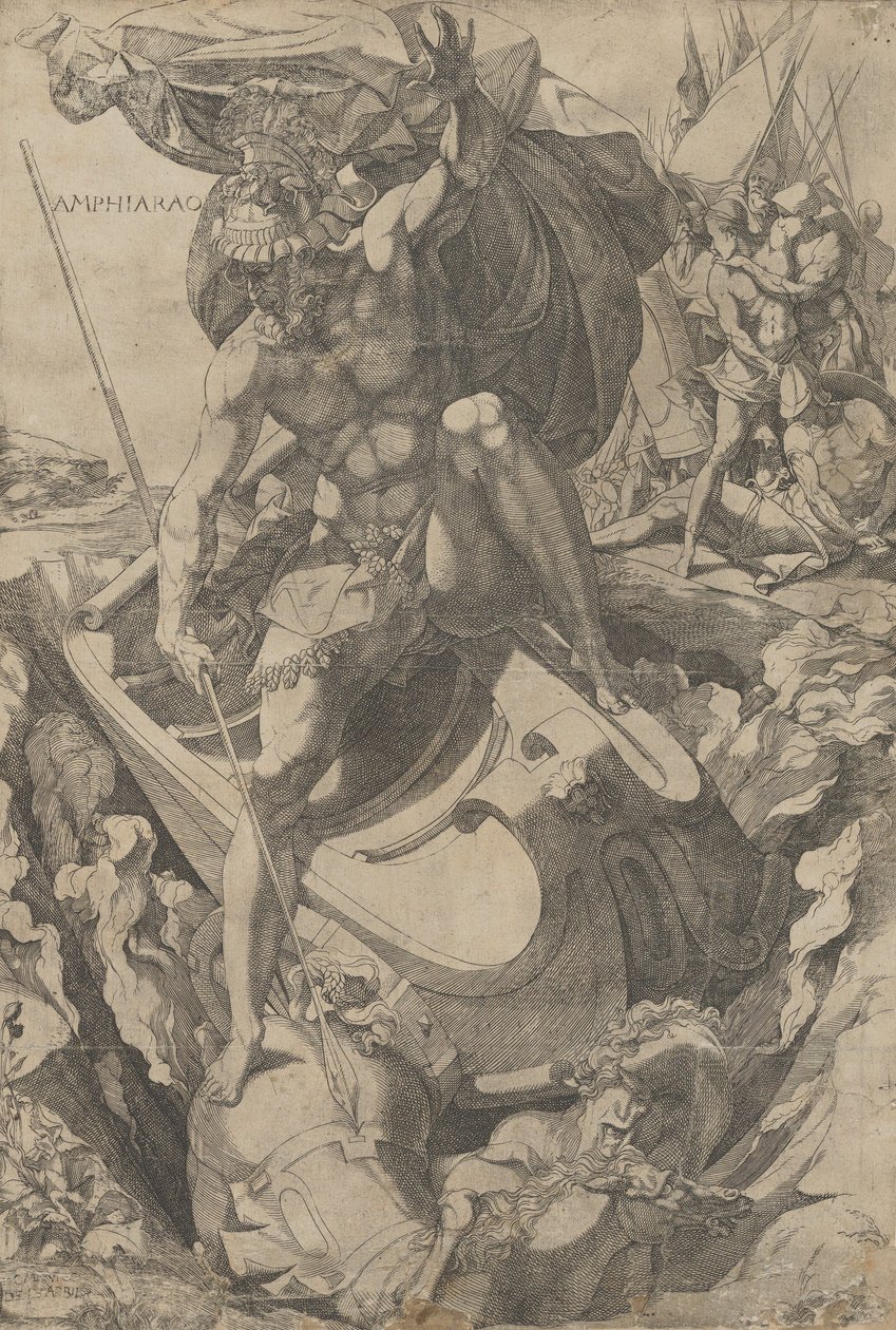 Anfiarau, 1540-50 de Domenico del Barbiere
