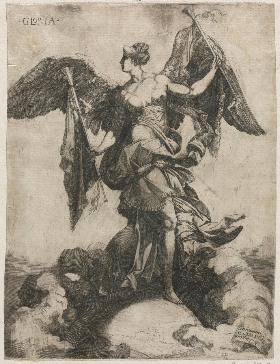 Glória, 1535 ou 1536. de Domenico del Barbiere
