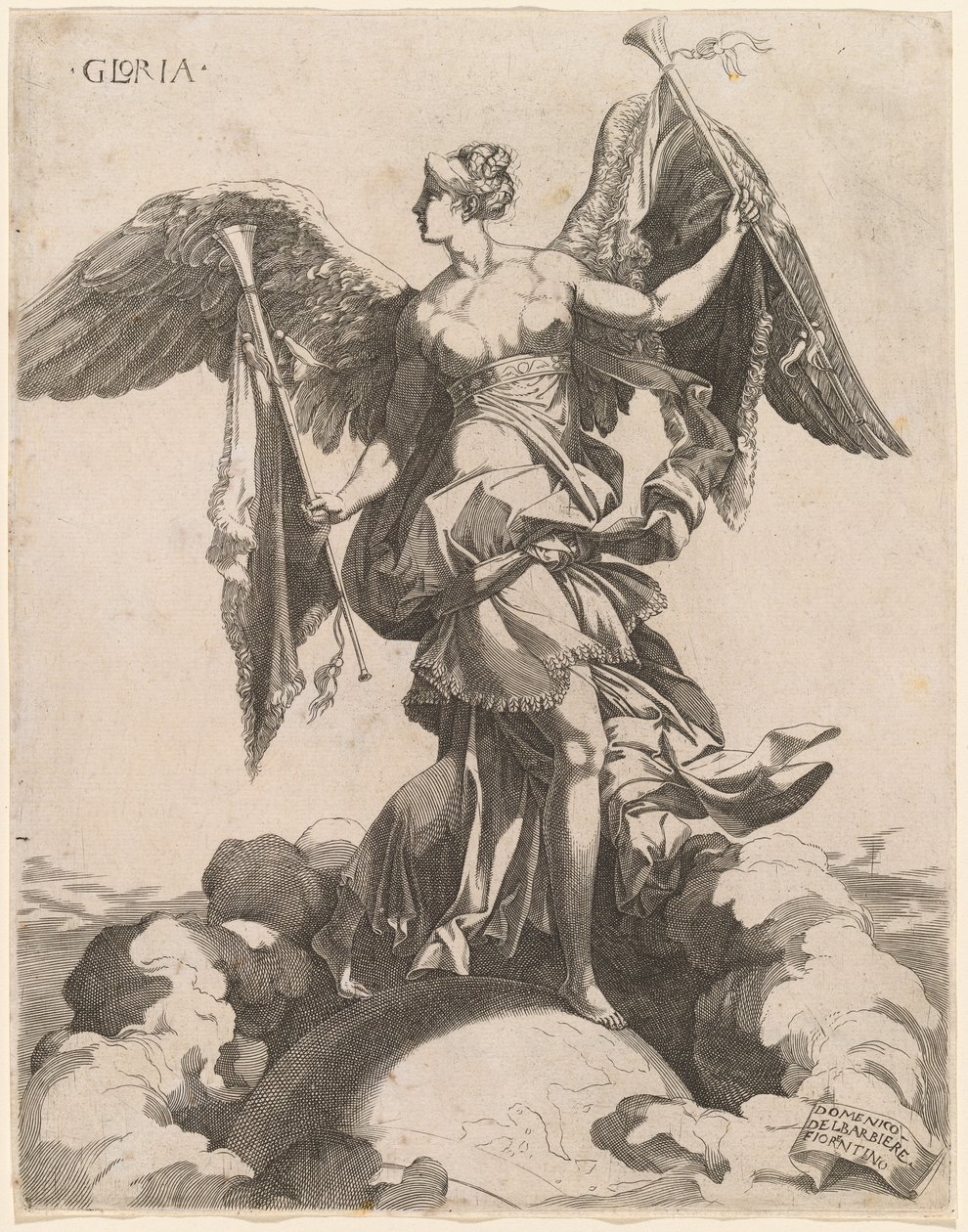 Glória de Domenico del Barbiere after Rosso Fiorentino