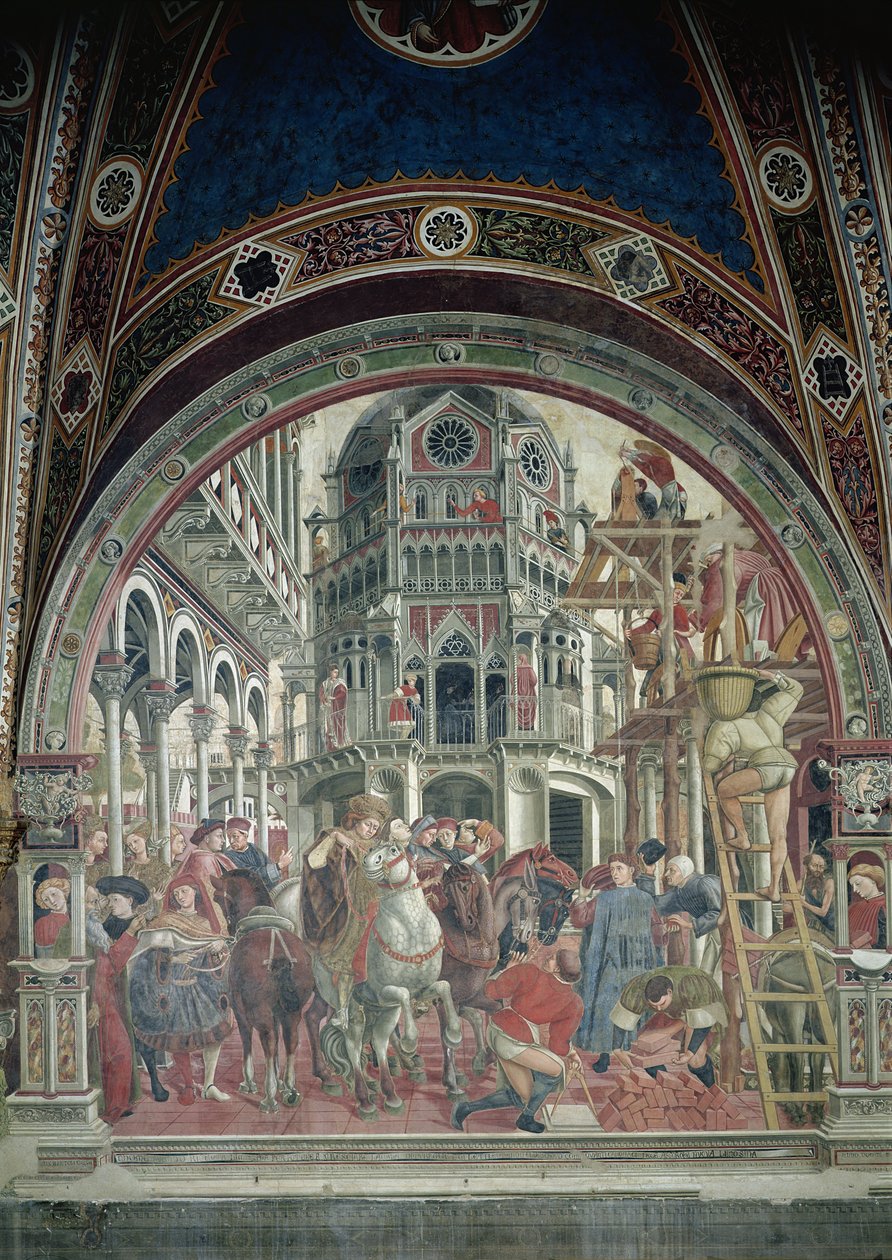 A extensão do hospital, c.1442-43 de Domenico di Bartolo