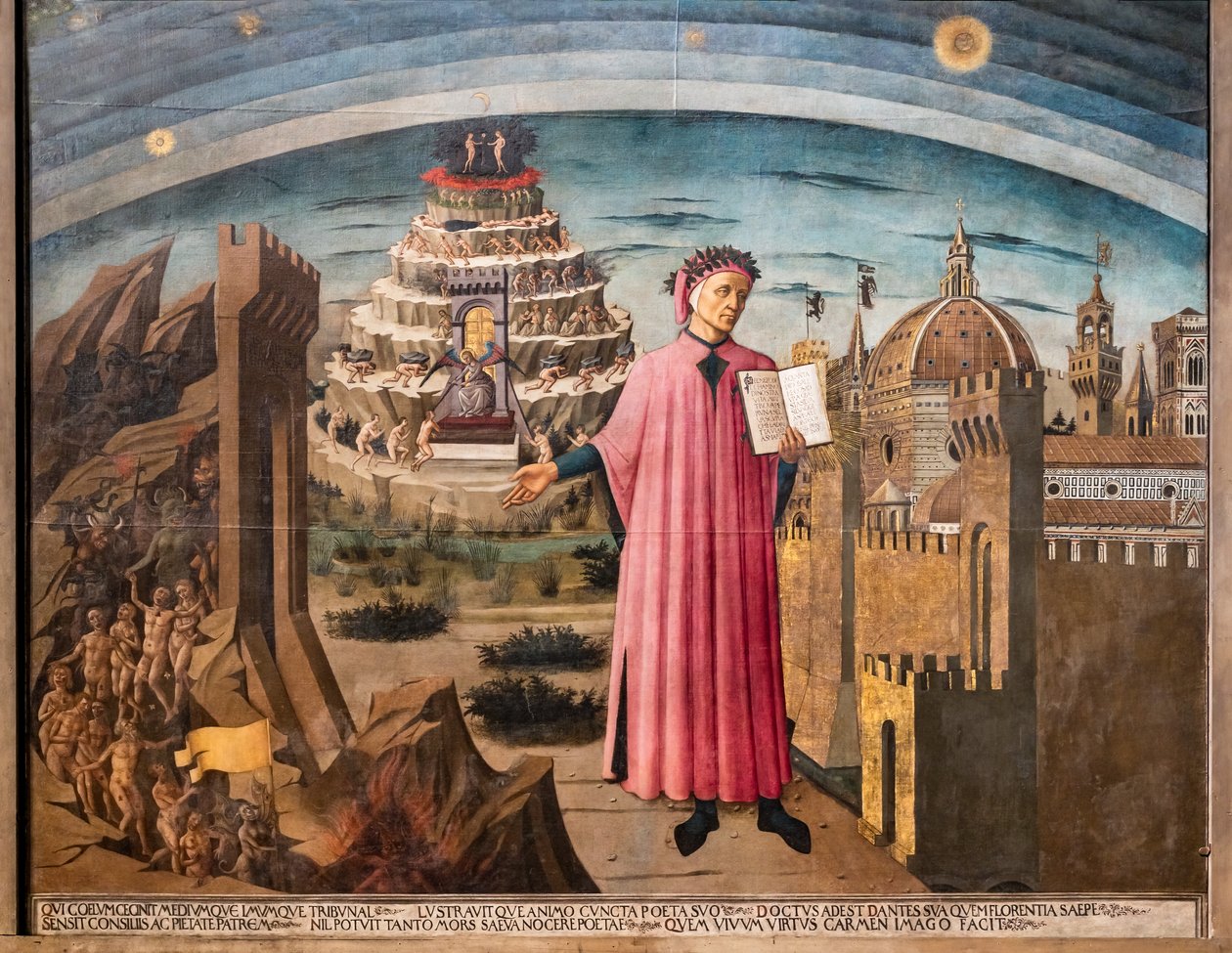 A Divina Comédia de Dante Alighieri de Domenico di Michelino