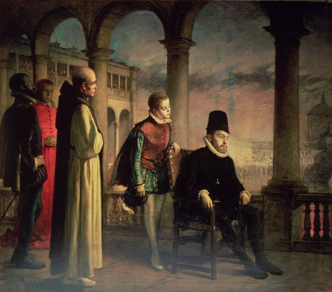 Filipe II (1527-98) Declarando a sua Fé de Domingo Valdivieso